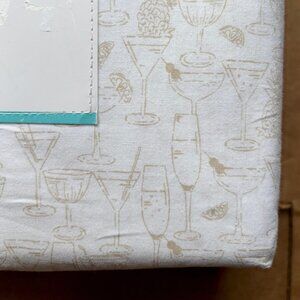 Tommy Bahama Island Cocktail Time QUEEN Size Cotton Sheet Set Cotton Percale